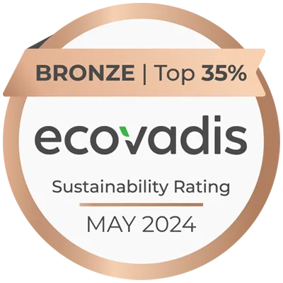 Bronze Top 35% ecovadis sustainability rating 2024